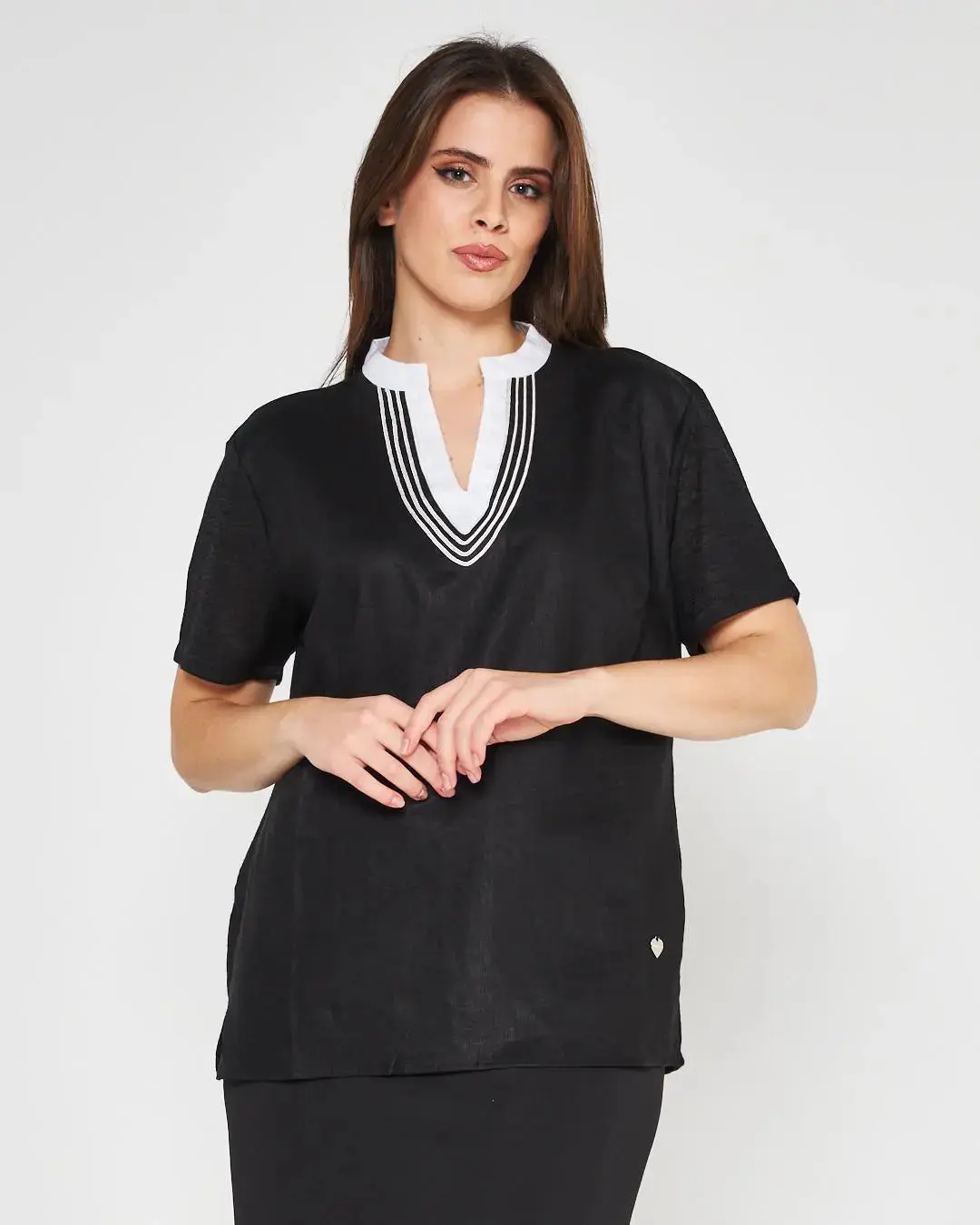 Blusa coreana BLACK - Image 2