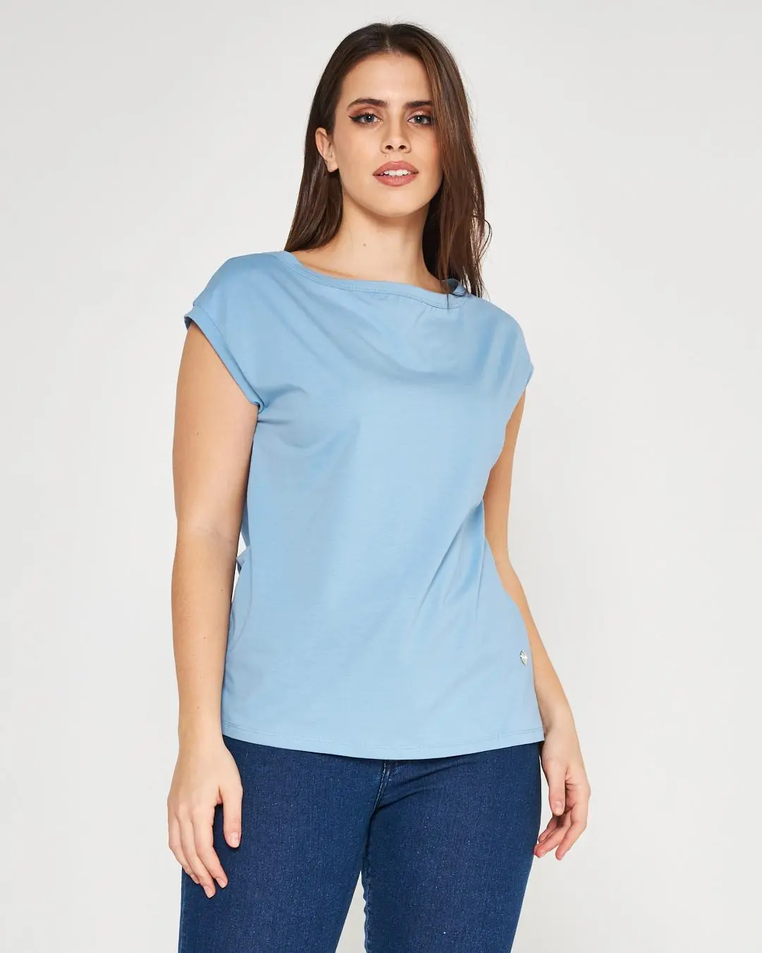 T-shirt kimono LIGHT BLUE - Image 3