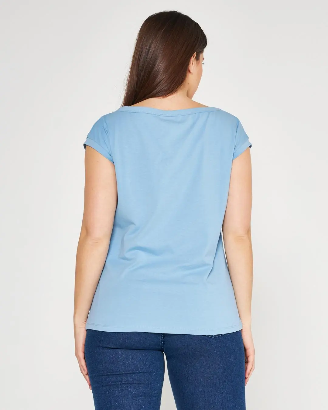 T-shirt kimono LIGHT BLUE - Image 5
