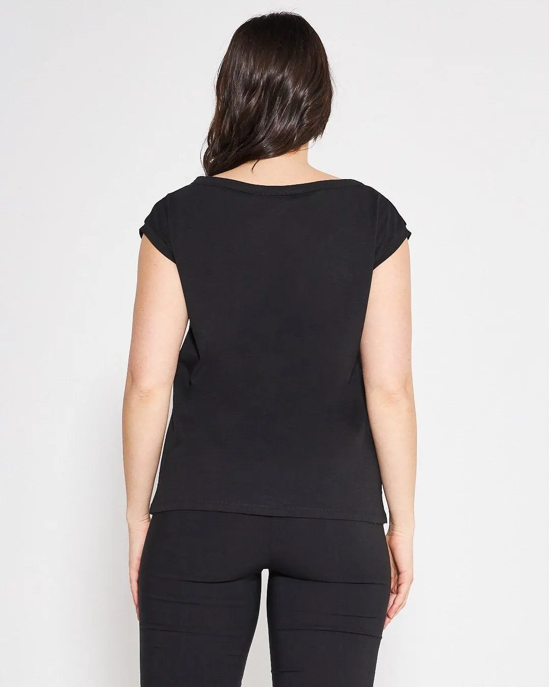 T-shirt kimono BLACK - Image 4