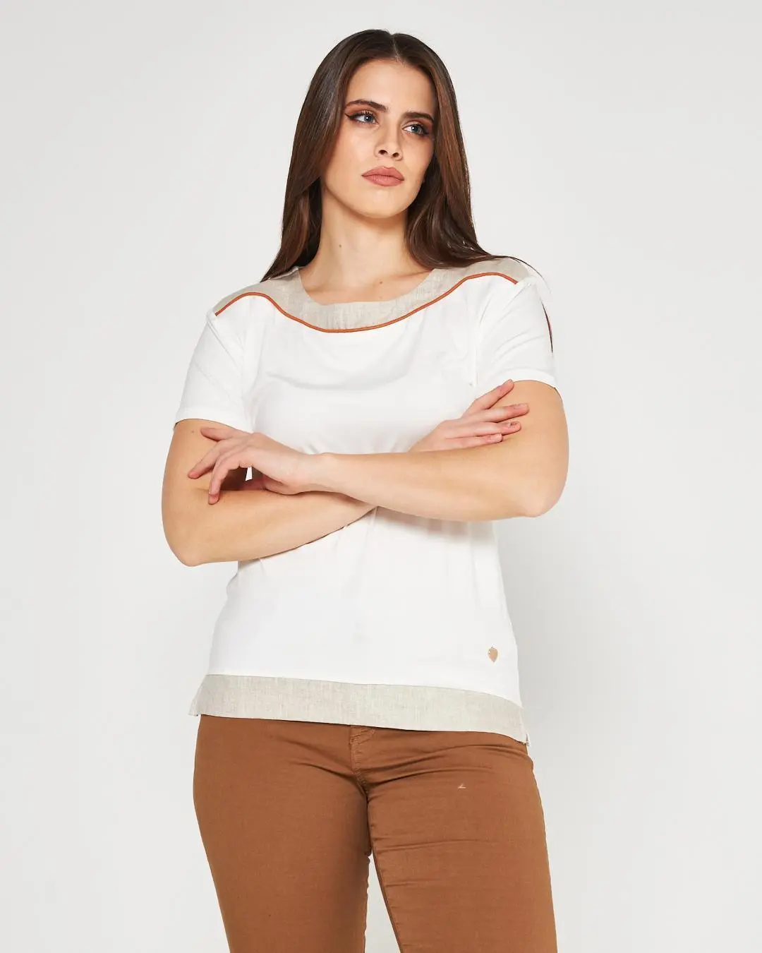 T-shirt viscosa WHITE - Image 3
