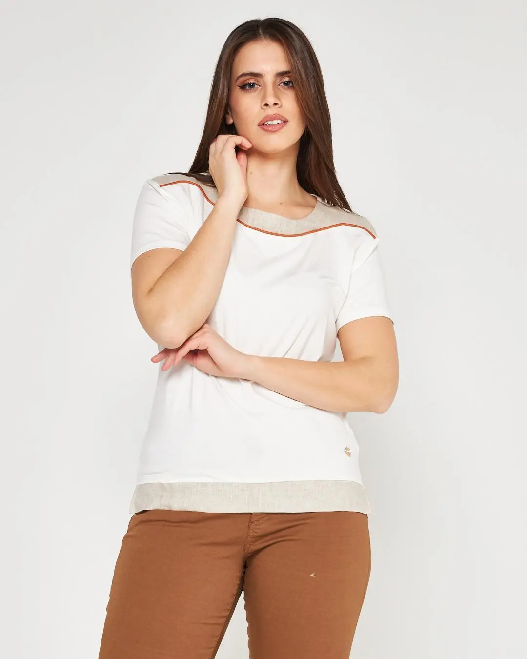 T-shirt viscosa WHITE - Image 4