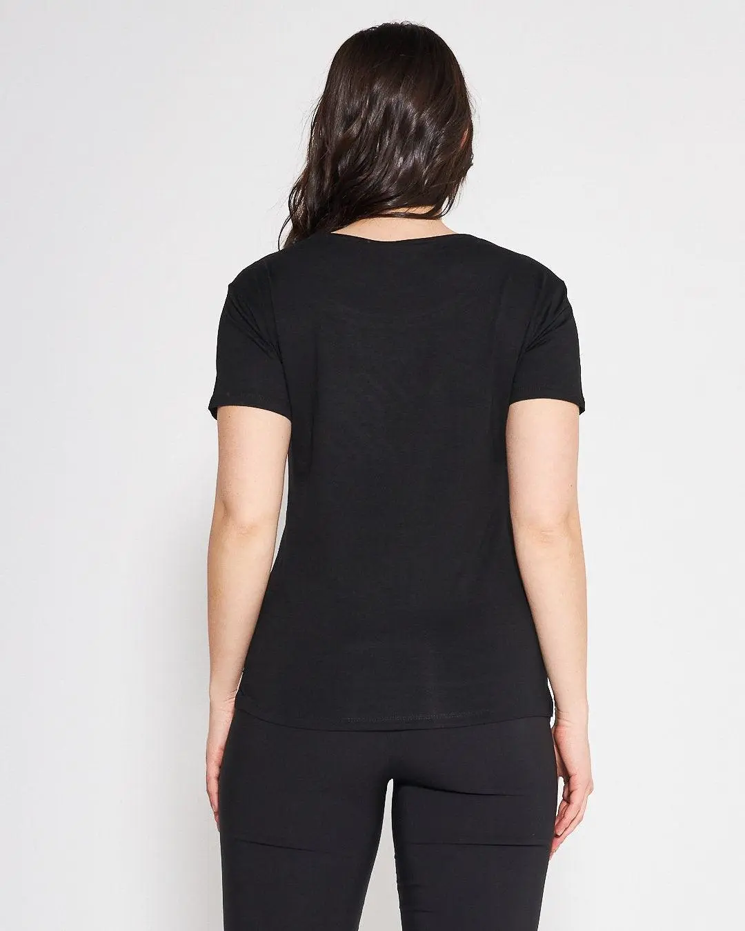 T-shirt viscosa BLACK - Image 4