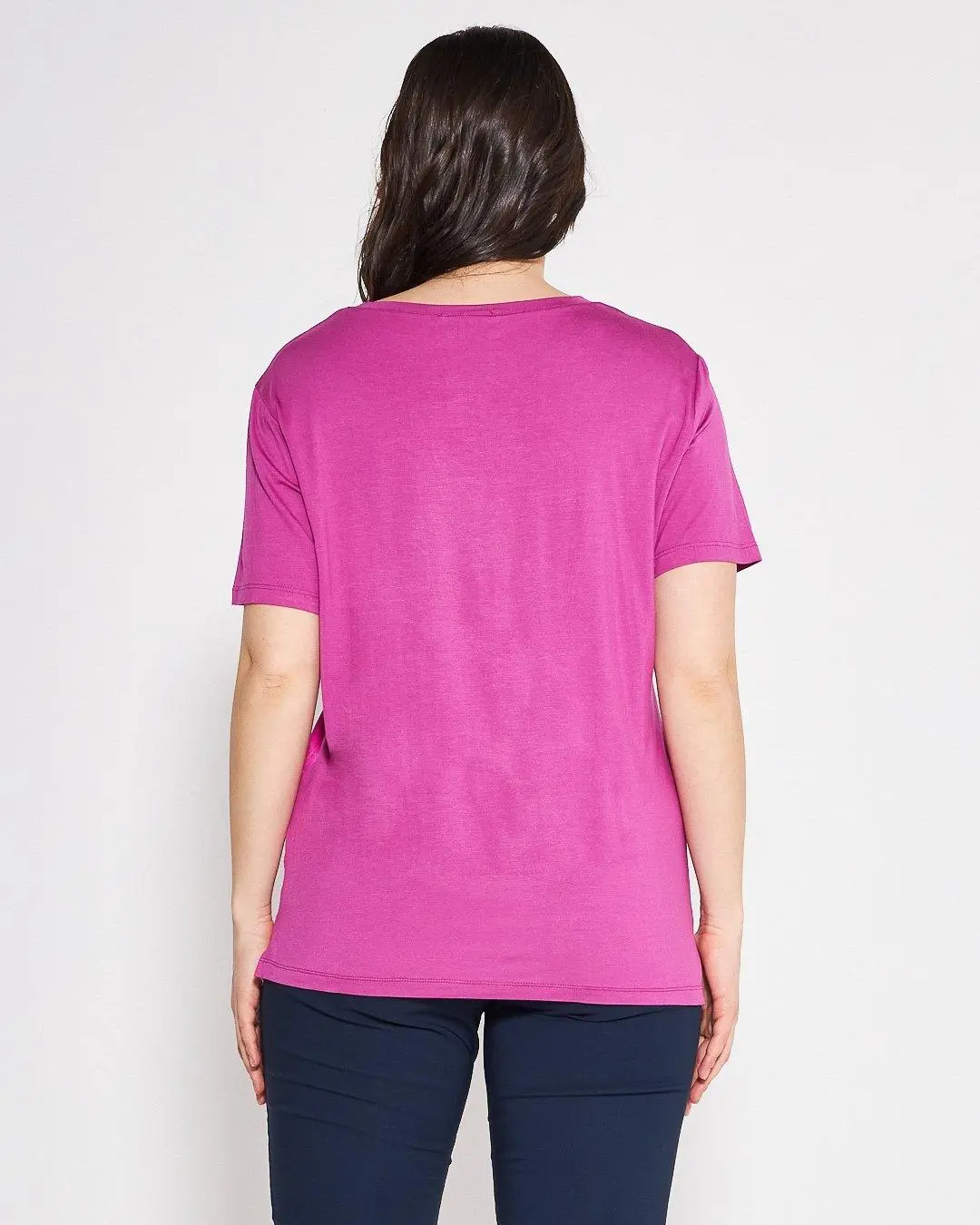 T-shirt raso MAGENTA - Image 4