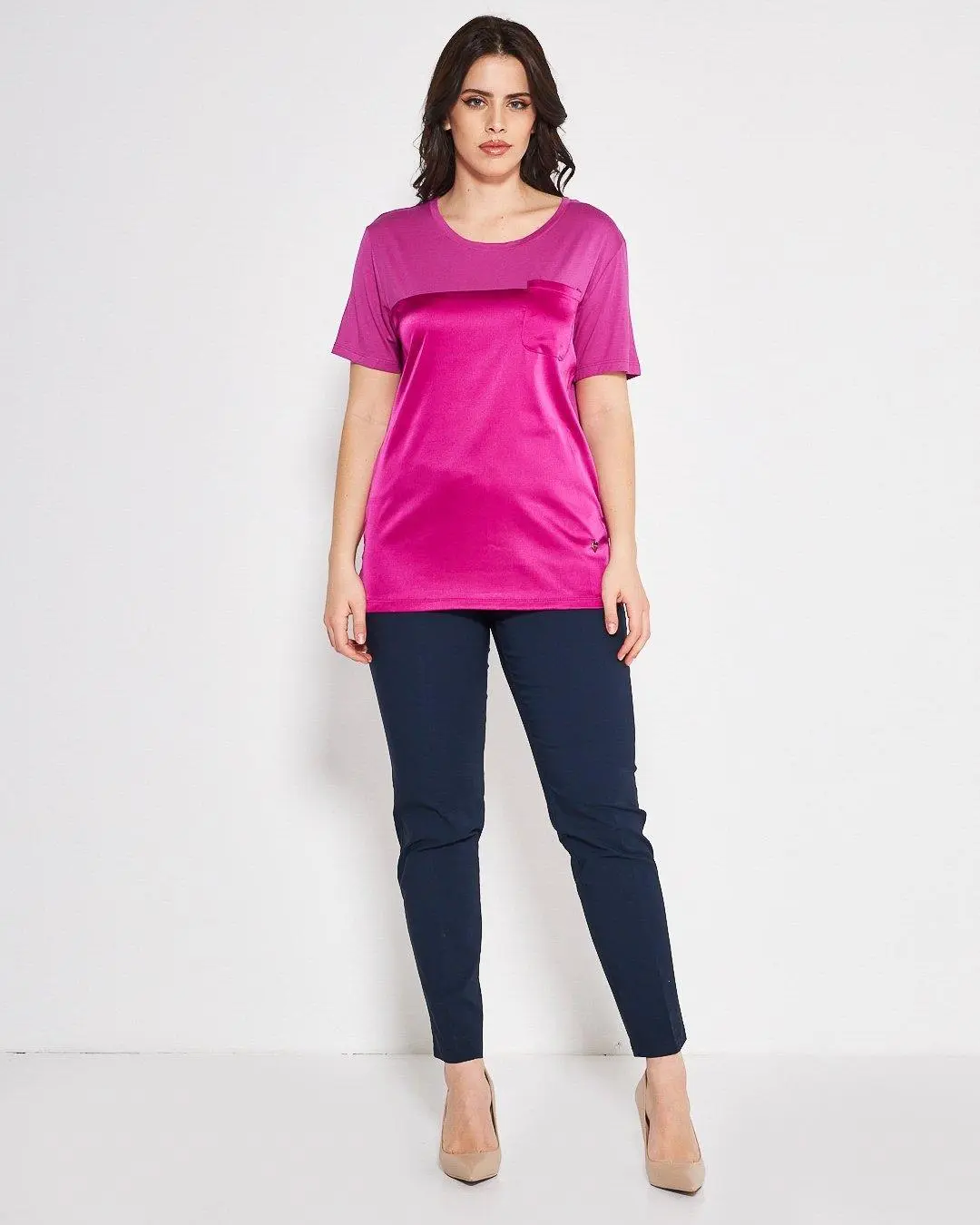 T-shirt raso MAGENTA - Image 5