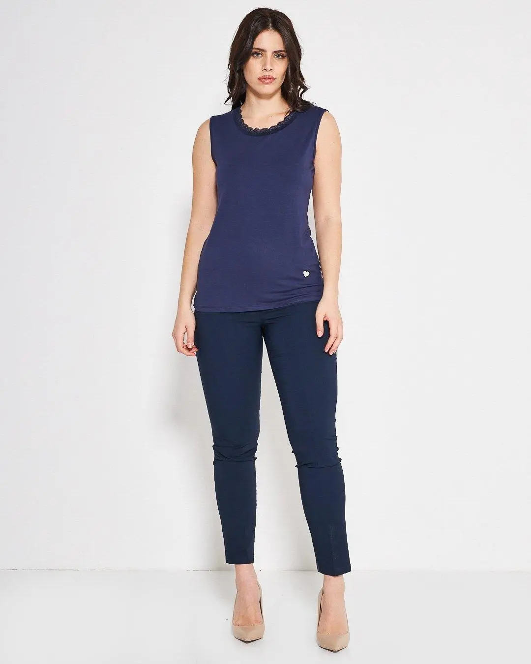 Canotta pizzo BLUE NAVY - Image 5