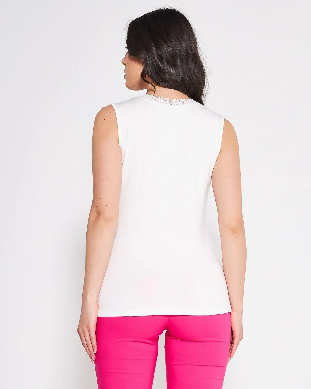 Canotta pizzo WHITE - Image 5