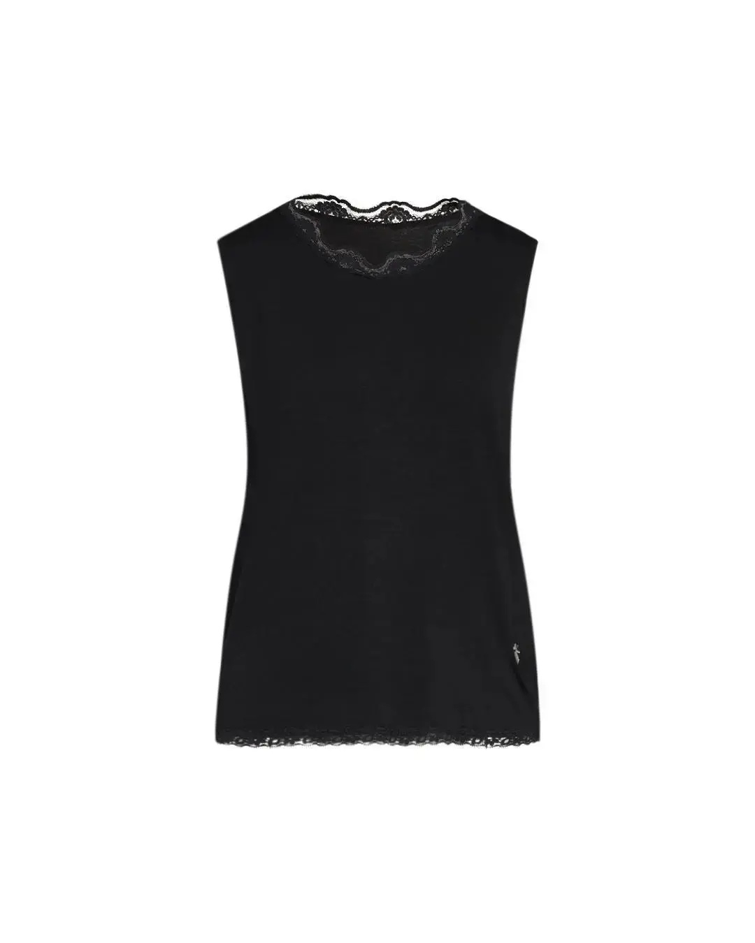 Canotta pizzo BLACK