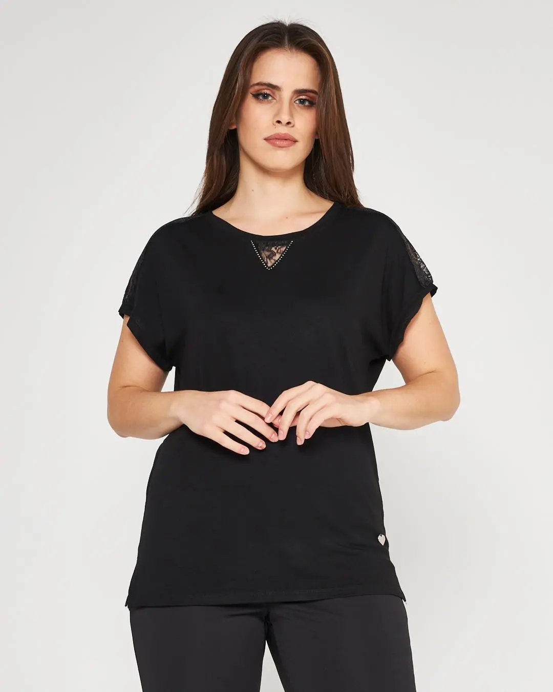 Kimono pizzo BLACK
