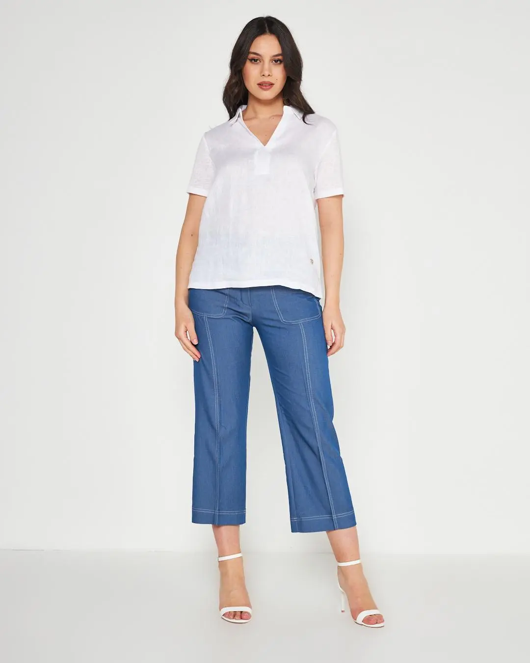 Blusa camicia WHITE - Image 6