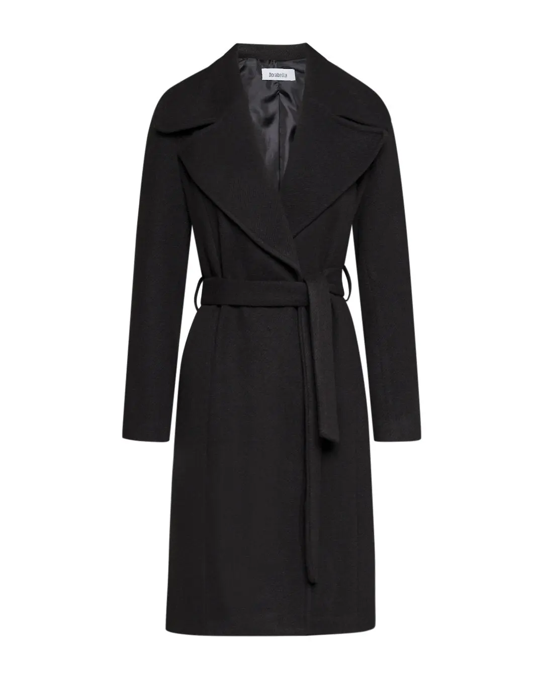Cappotto cintura Nero
