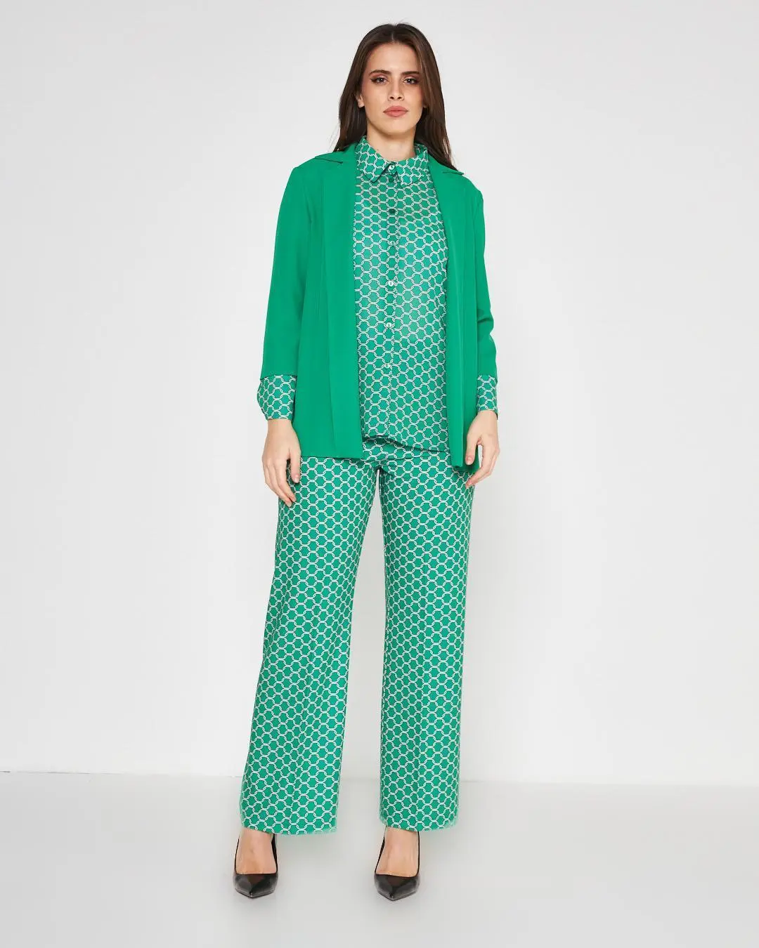 Giacca fluida VERDE - Image 4