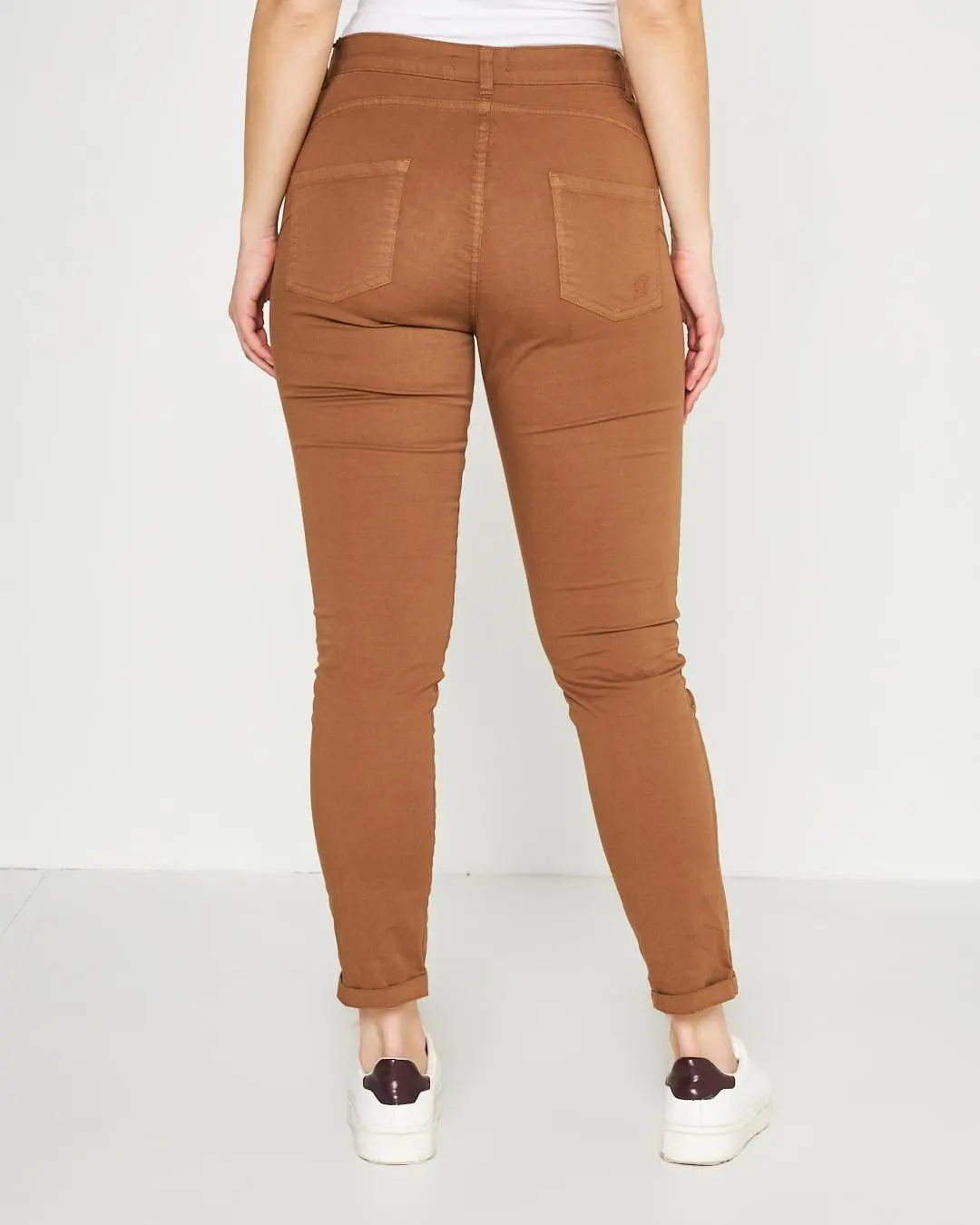 Pantalone cinque  tasche TABACCO - Image 4