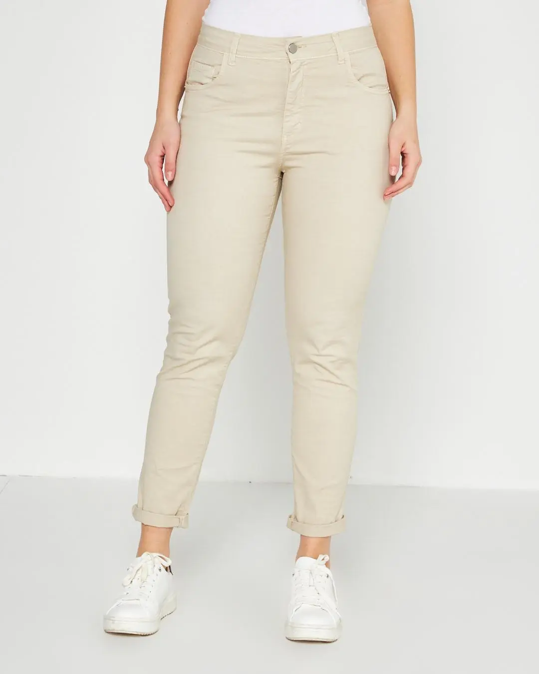 Pantalone cinque  tasche CREMA