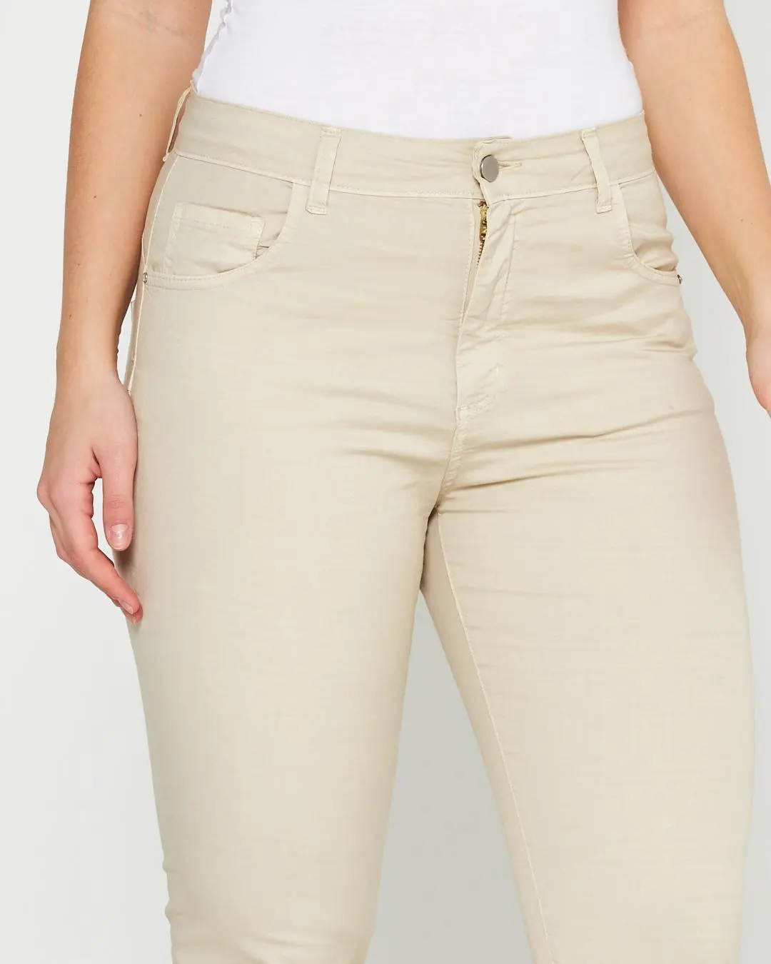 Pantalone cinque  tasche CREMA - Image 3