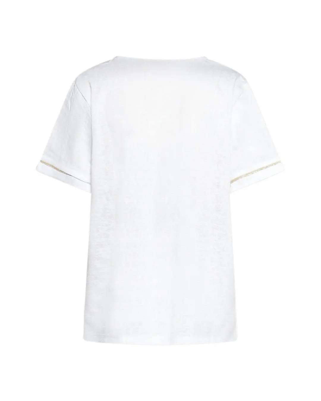 Blusa bimateriale WHITE - Image 3