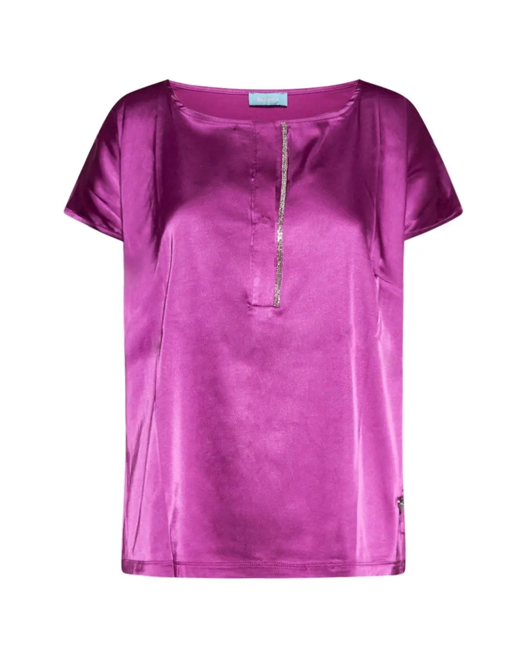 Blusa con dettaglio gioiello PURPLE