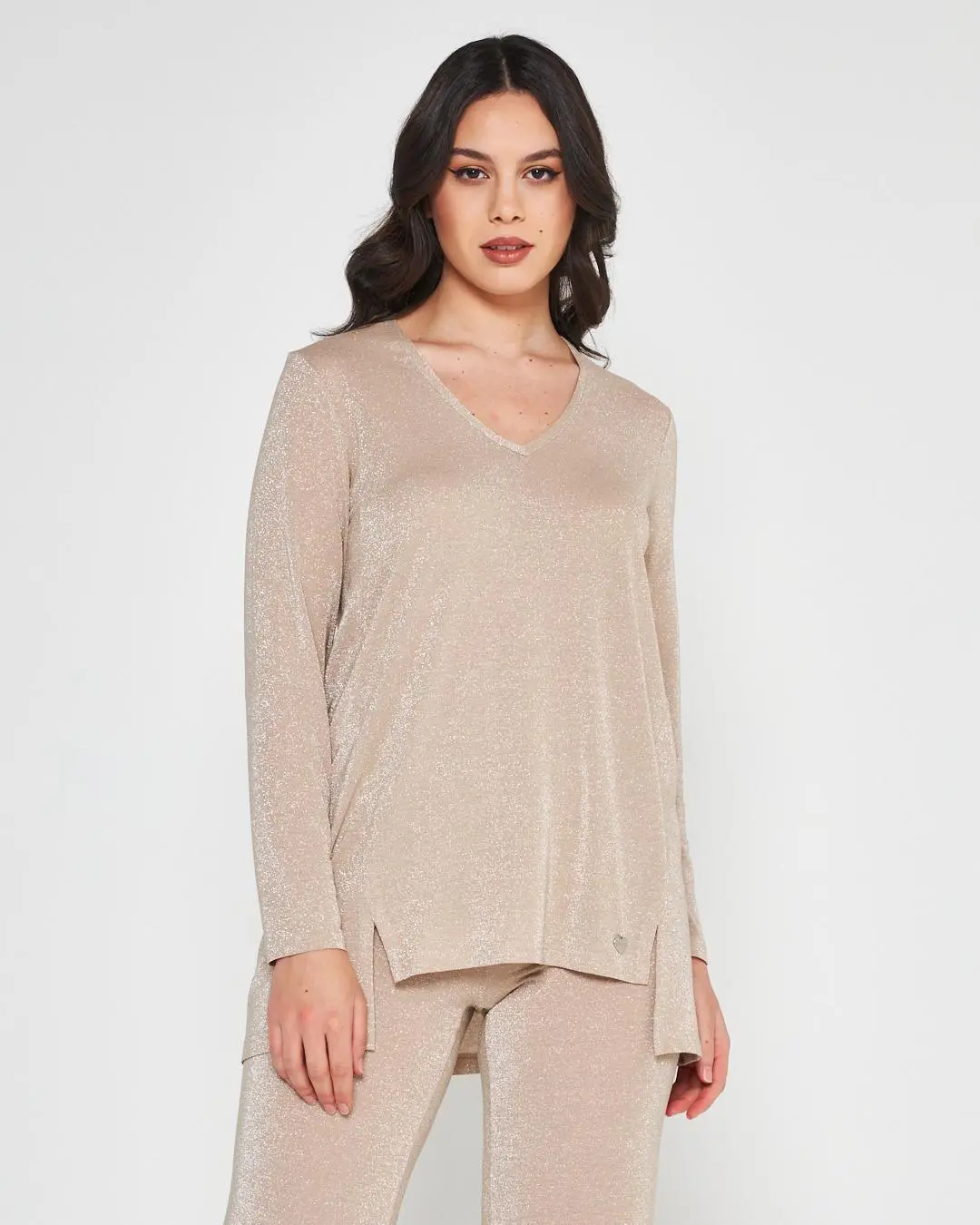 Blusa lurex CHAMPAGNE
