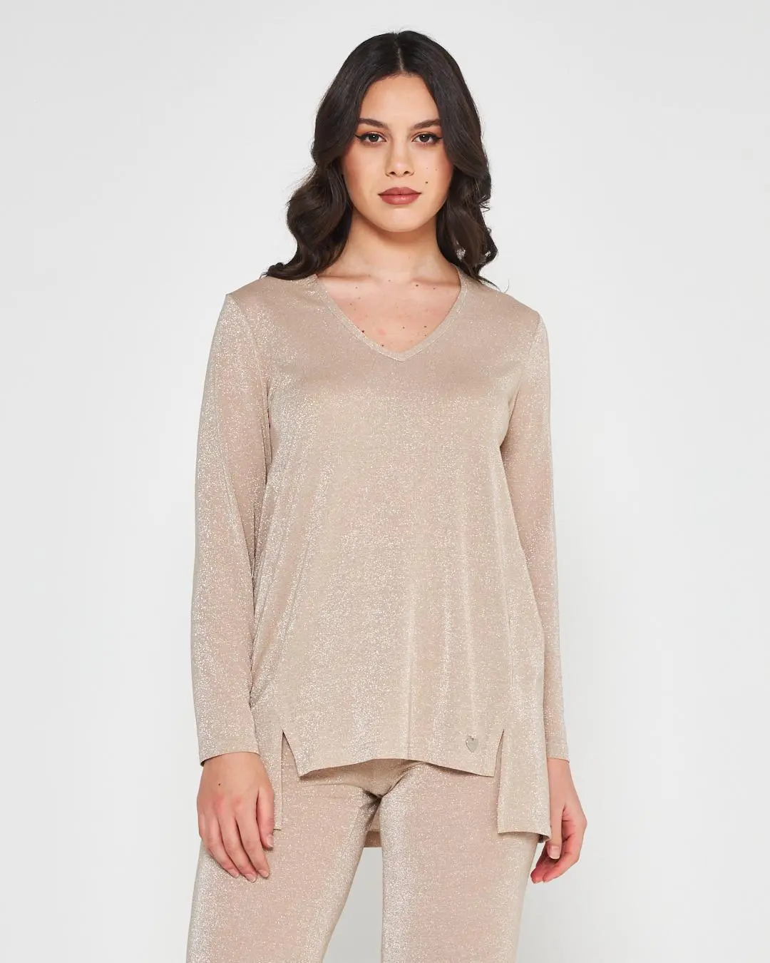 Blusa lurex CHAMPAGNE - Image 4