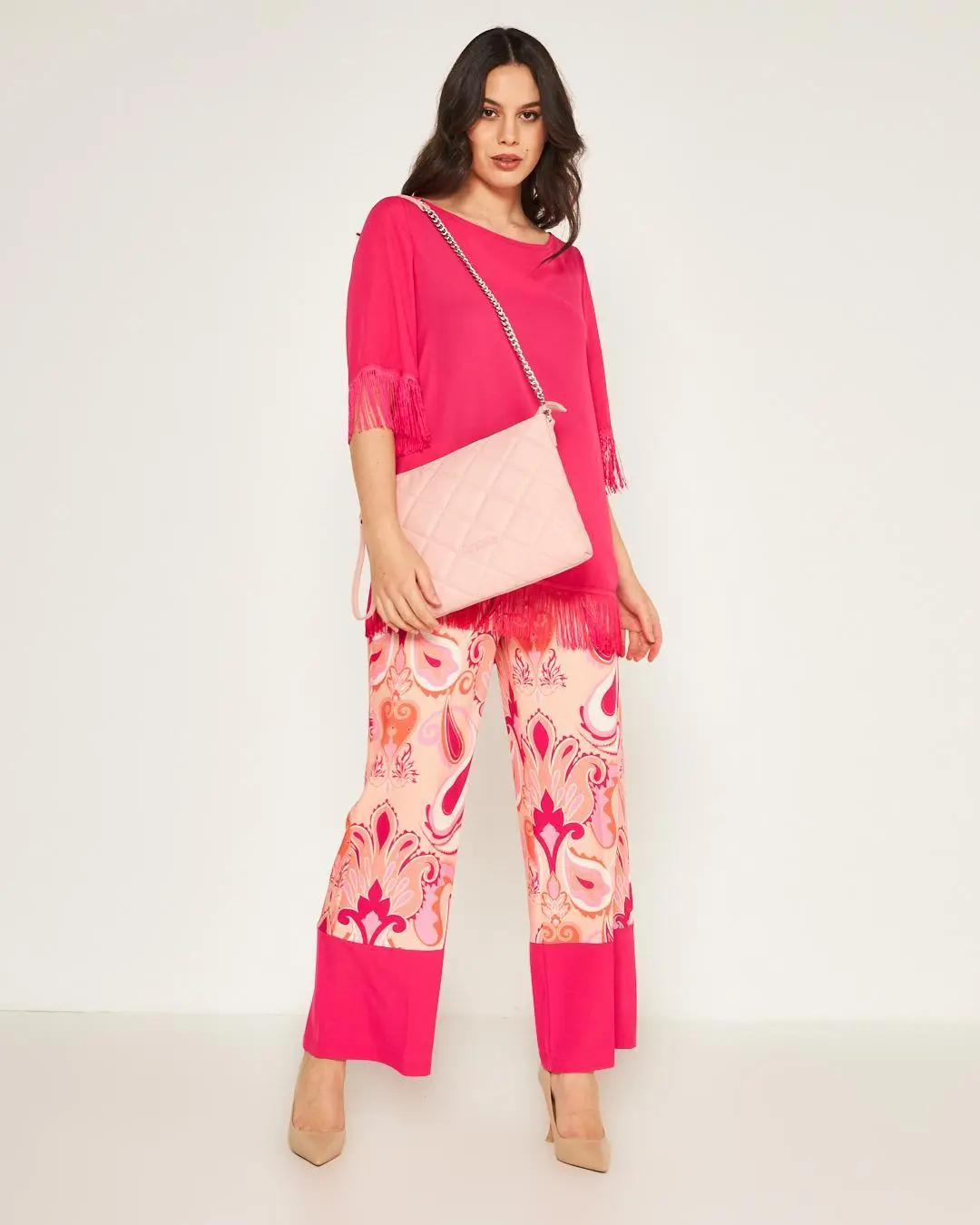 Casacca frange Fucsia - Image 7