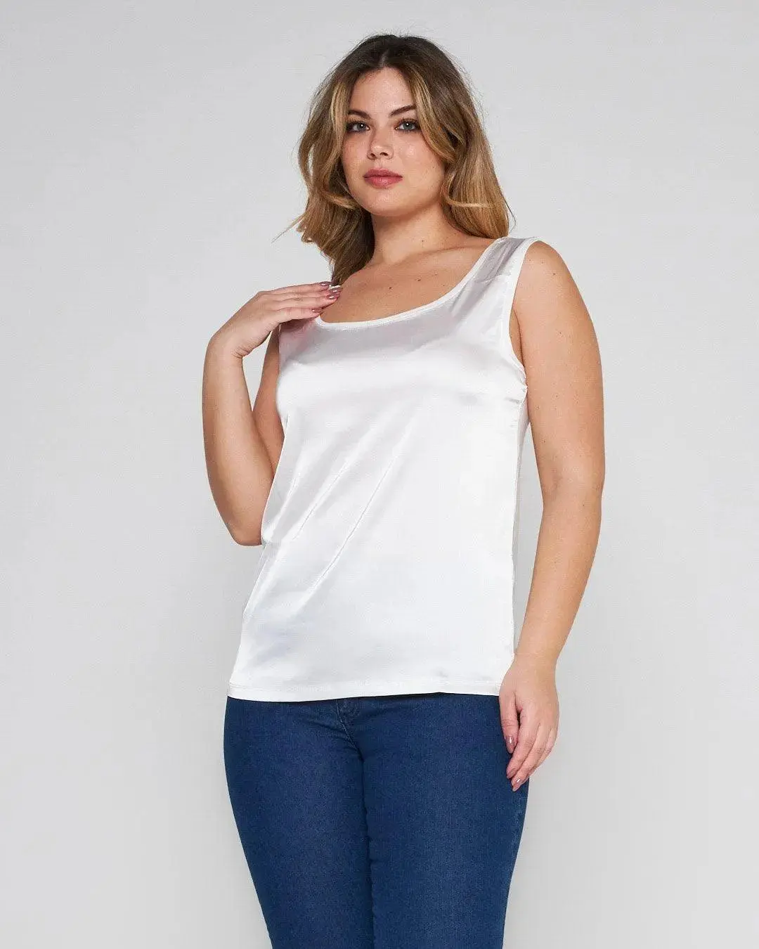 Canotta bimateriale WHITE - Image 3