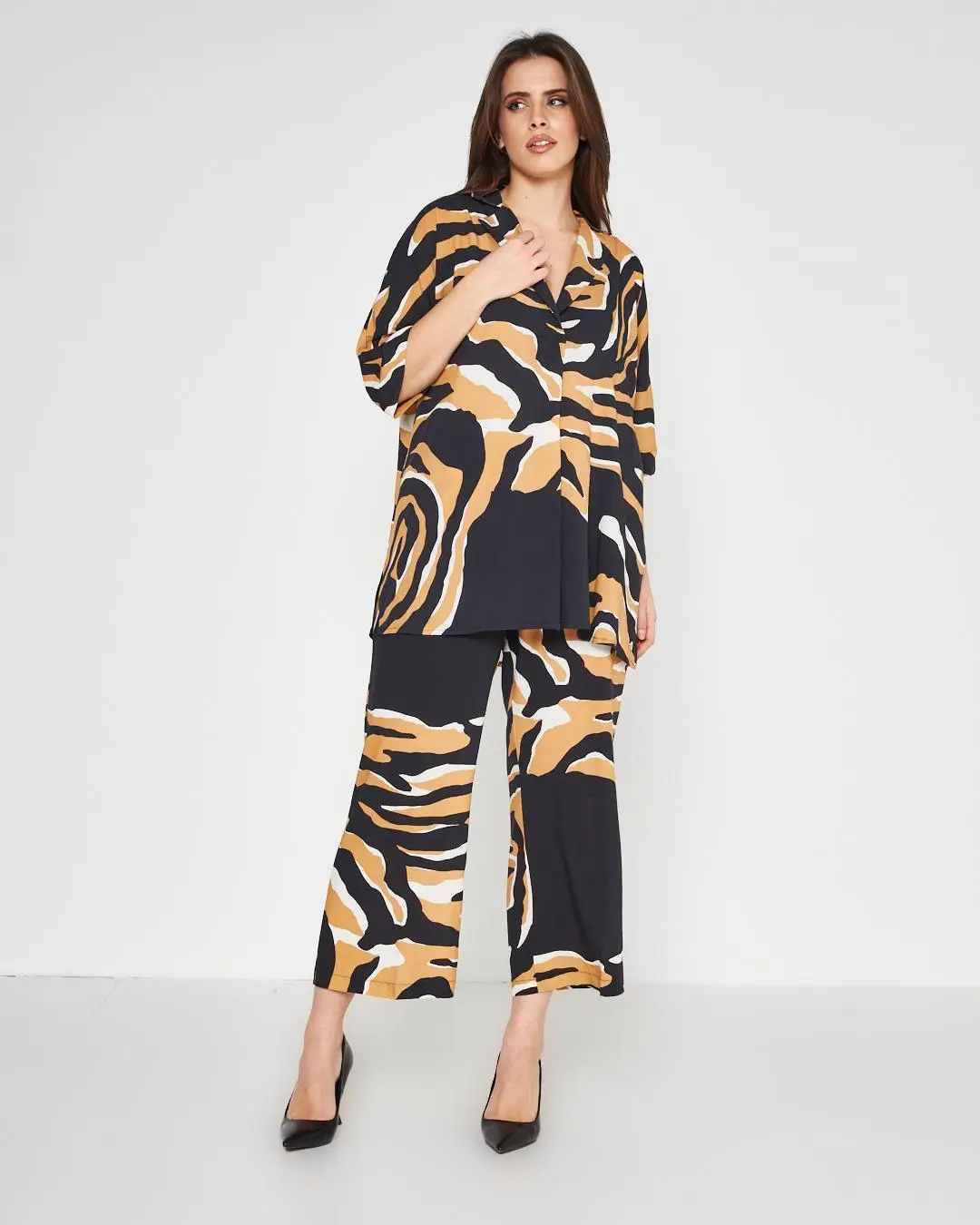 Camicia animalier NERO - Image 7