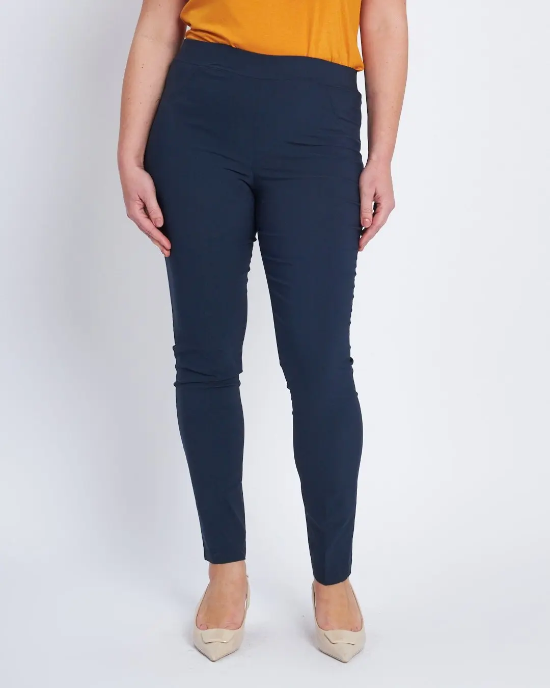 Pantalone skinny con taglio push-up BLU - Image 2