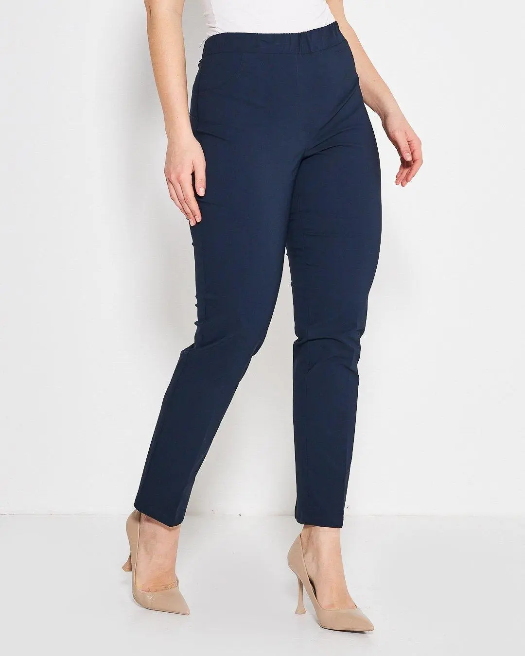 Pantalone skinny con taglio push-up BLU - Image 5