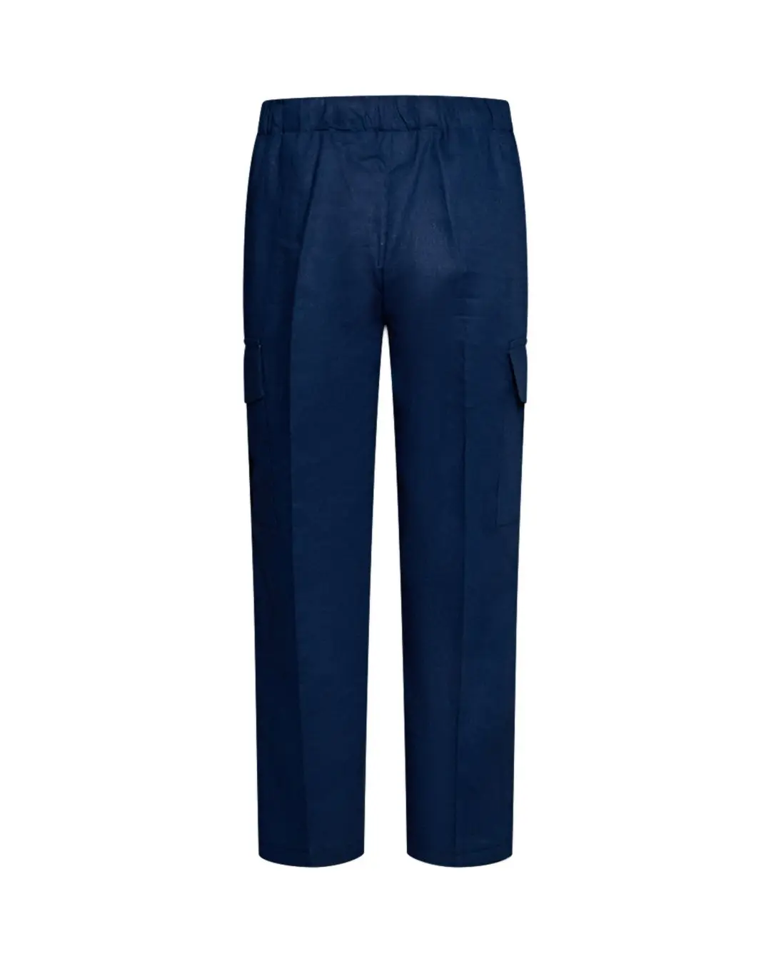 Pantalone cargo in lino BLU - Image 2
