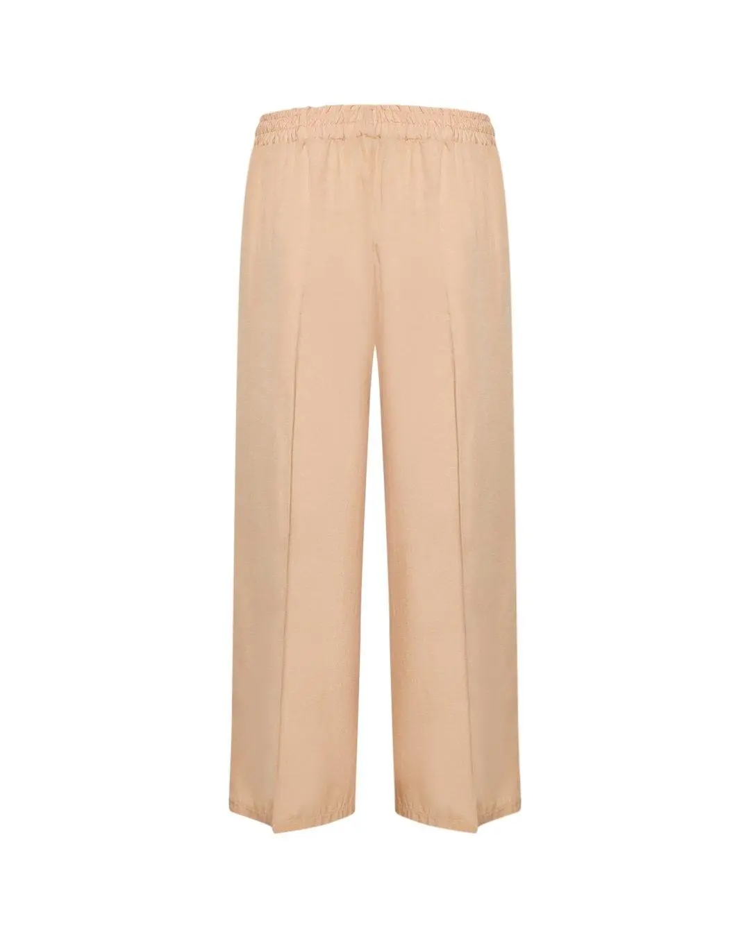 Pantalone cropped in tinta unita BEIGE - Image 3