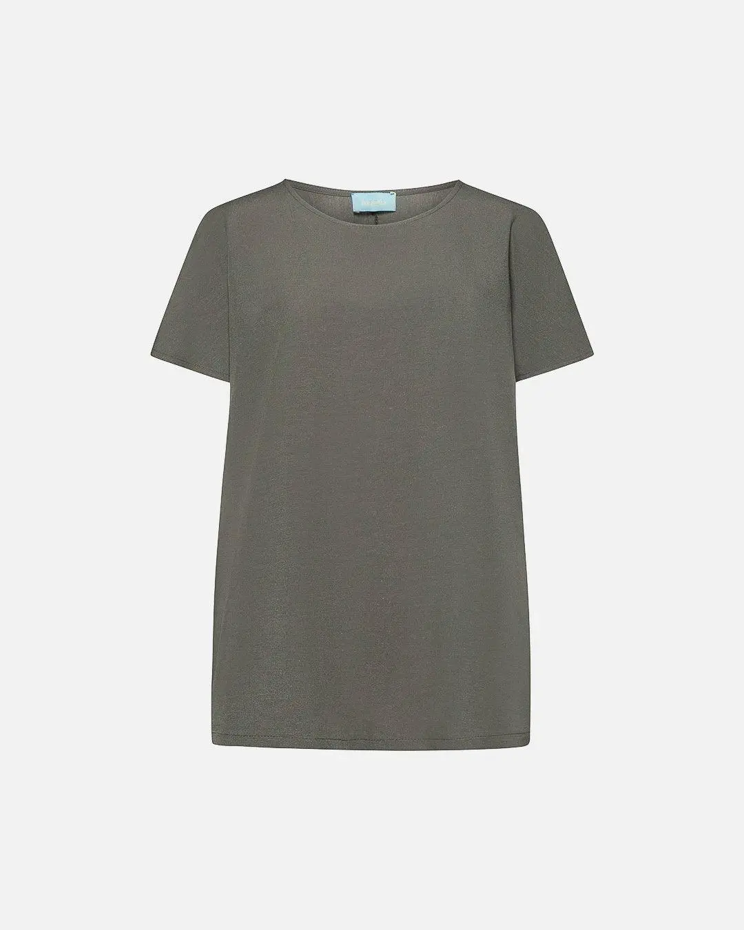 Blusa in viscosa modello kimono MILITARE