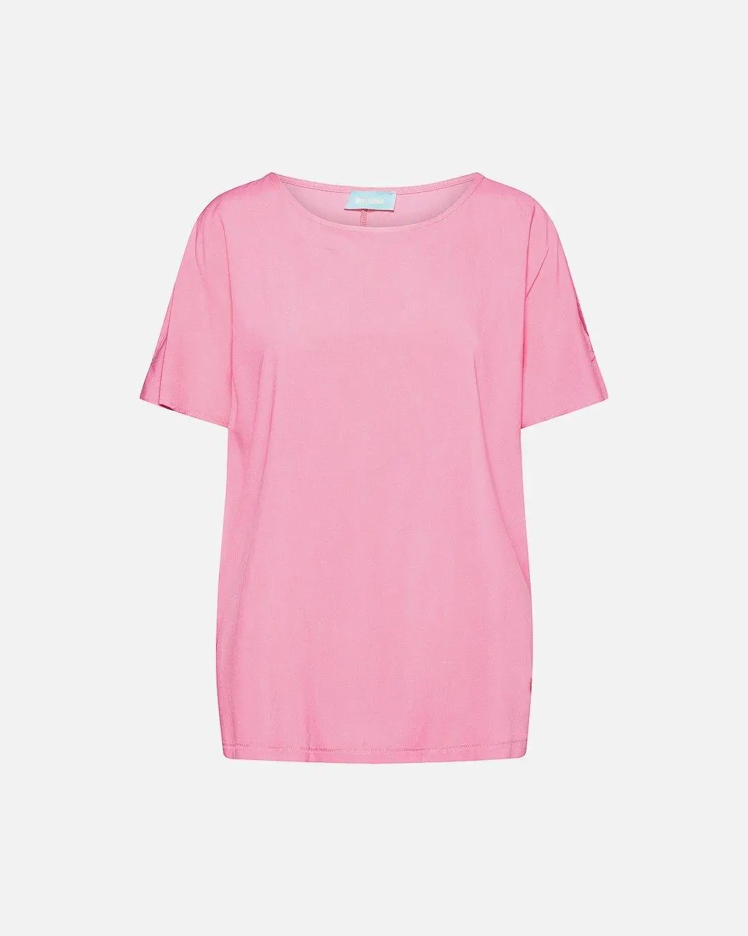 Blusa in viscosa con dettaglio spacchi ROSA