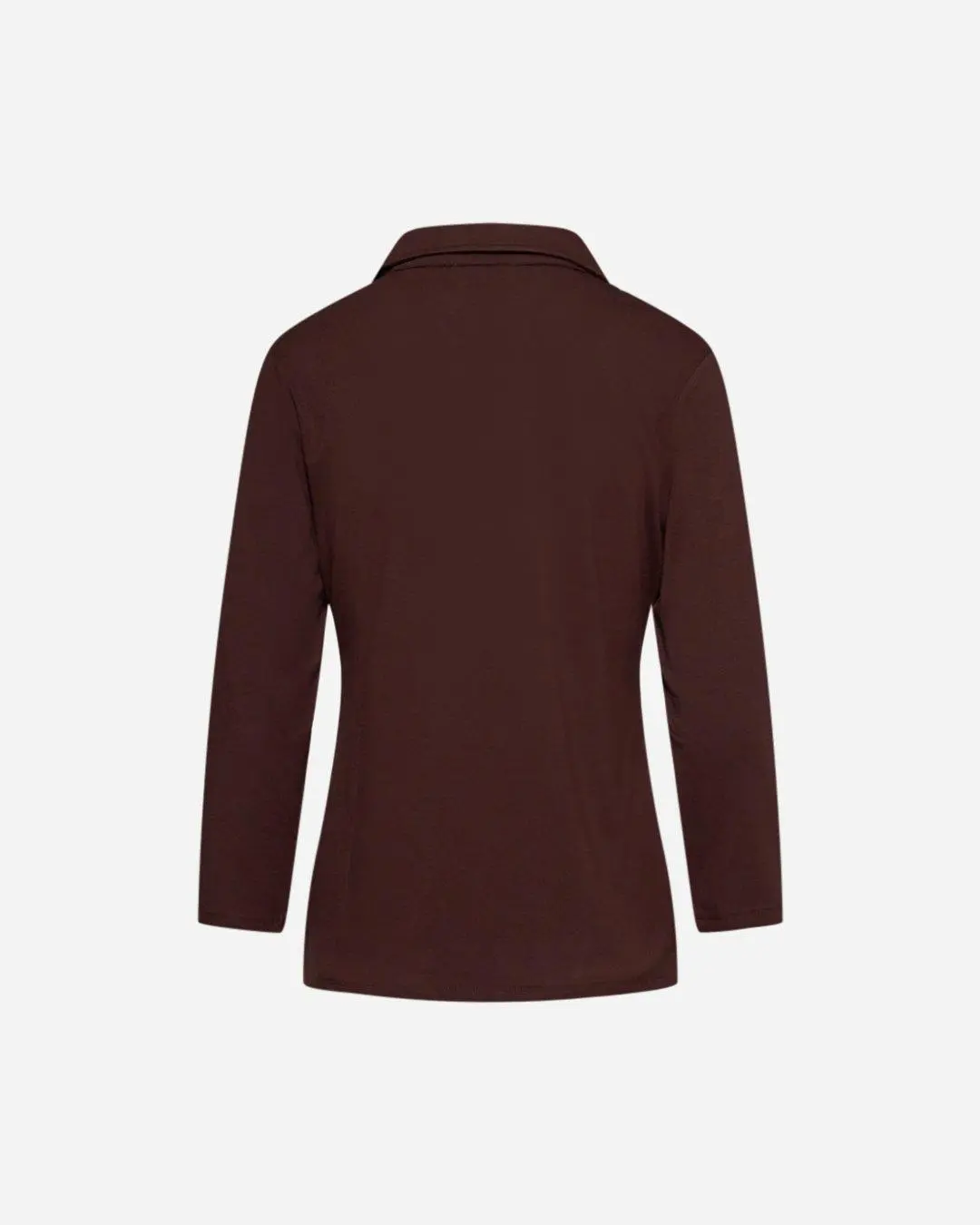 Polo in viscosa CACAO - Image 3