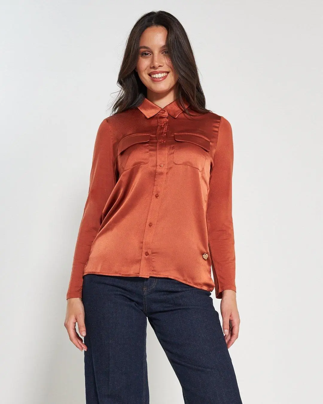 Camicia bi-materiale CANNELLA - Image 5