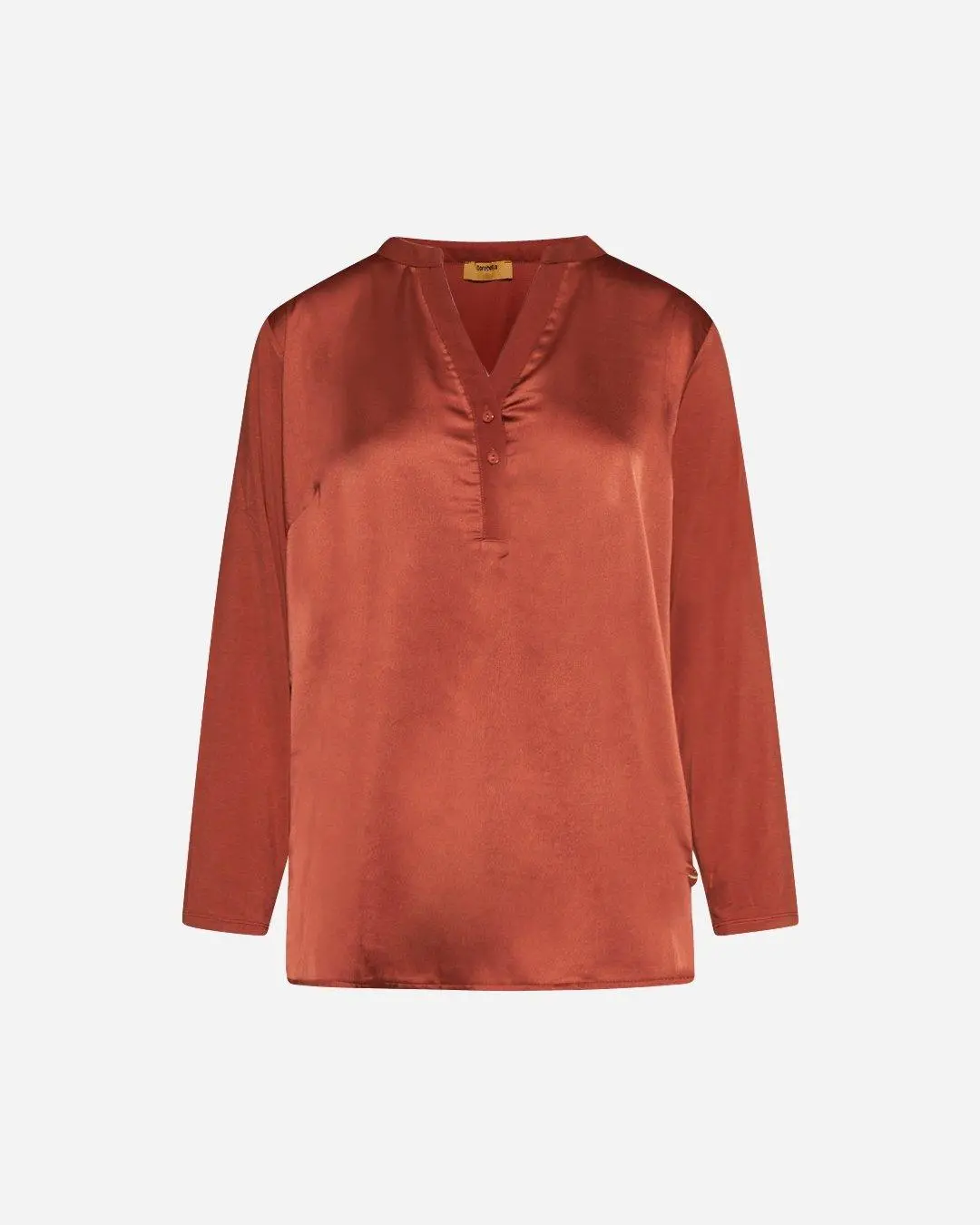 Blusa bi-materiale CANNELLA - Image 2
