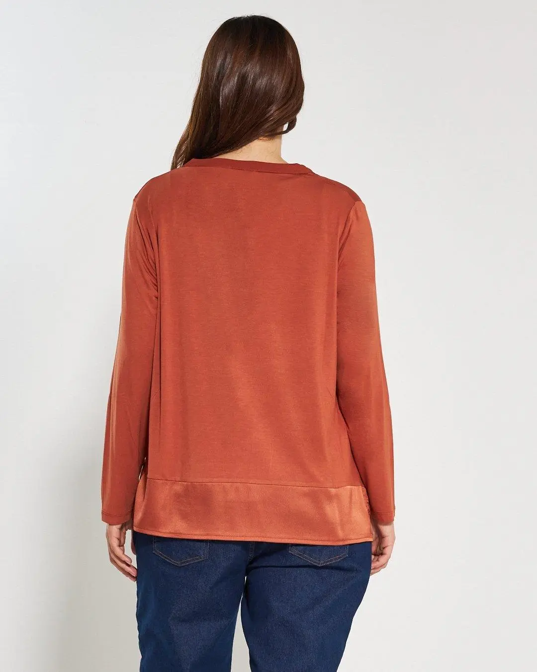 Blusa bi-materiale CANNELLA - Image 6