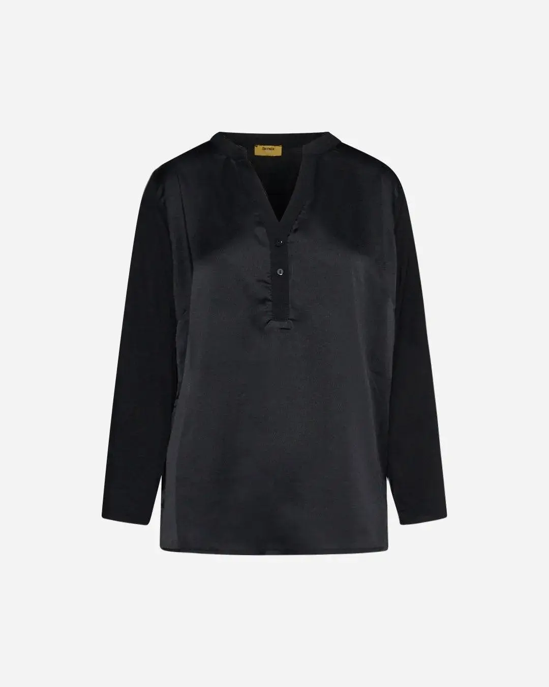 Blusa bi-materiale BLACK