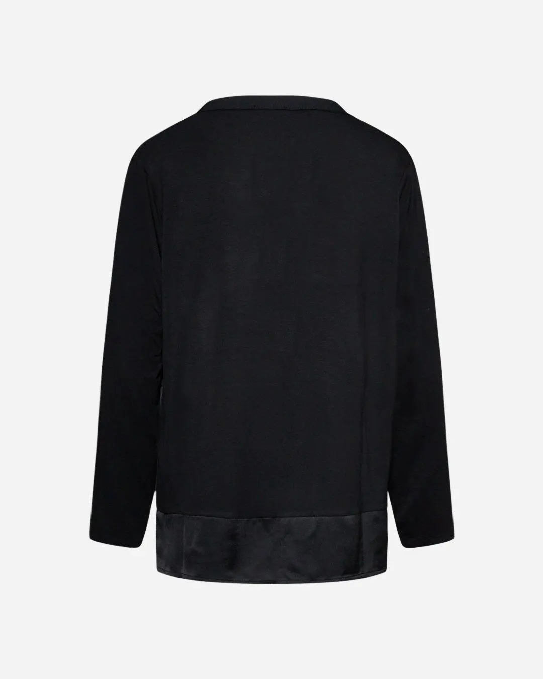 Blusa bi-materiale BLACK - Image 3