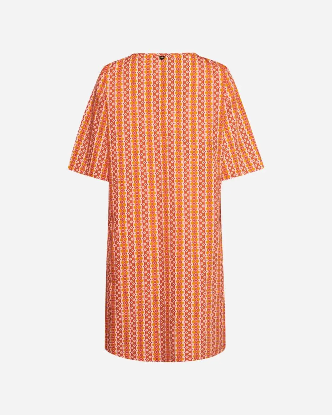 Abito fantasia in cotone ARANCIO - Image 2