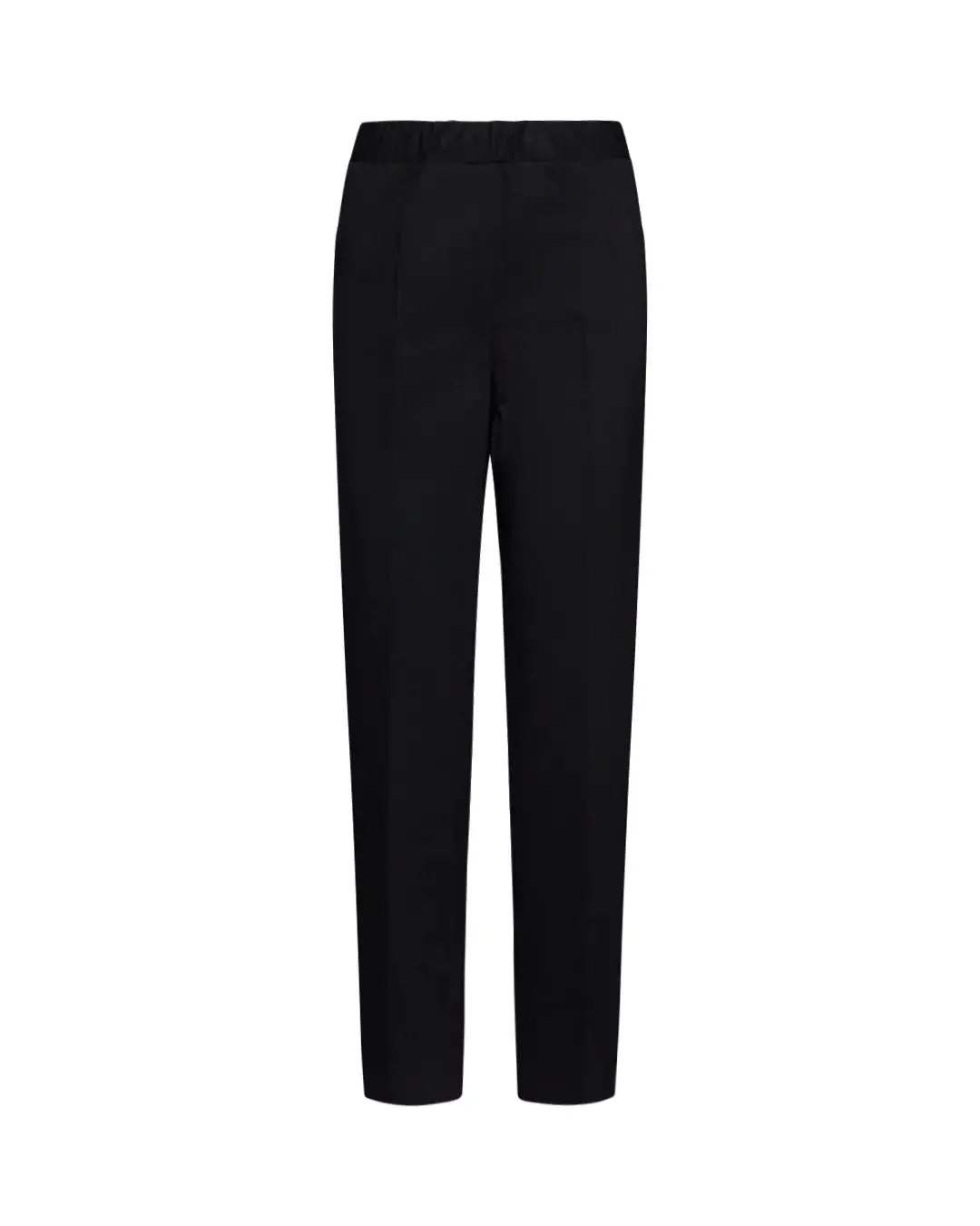 Pantaloni slim fit con vita elastica e dettaglio frontale di piega di stiro - Image 6