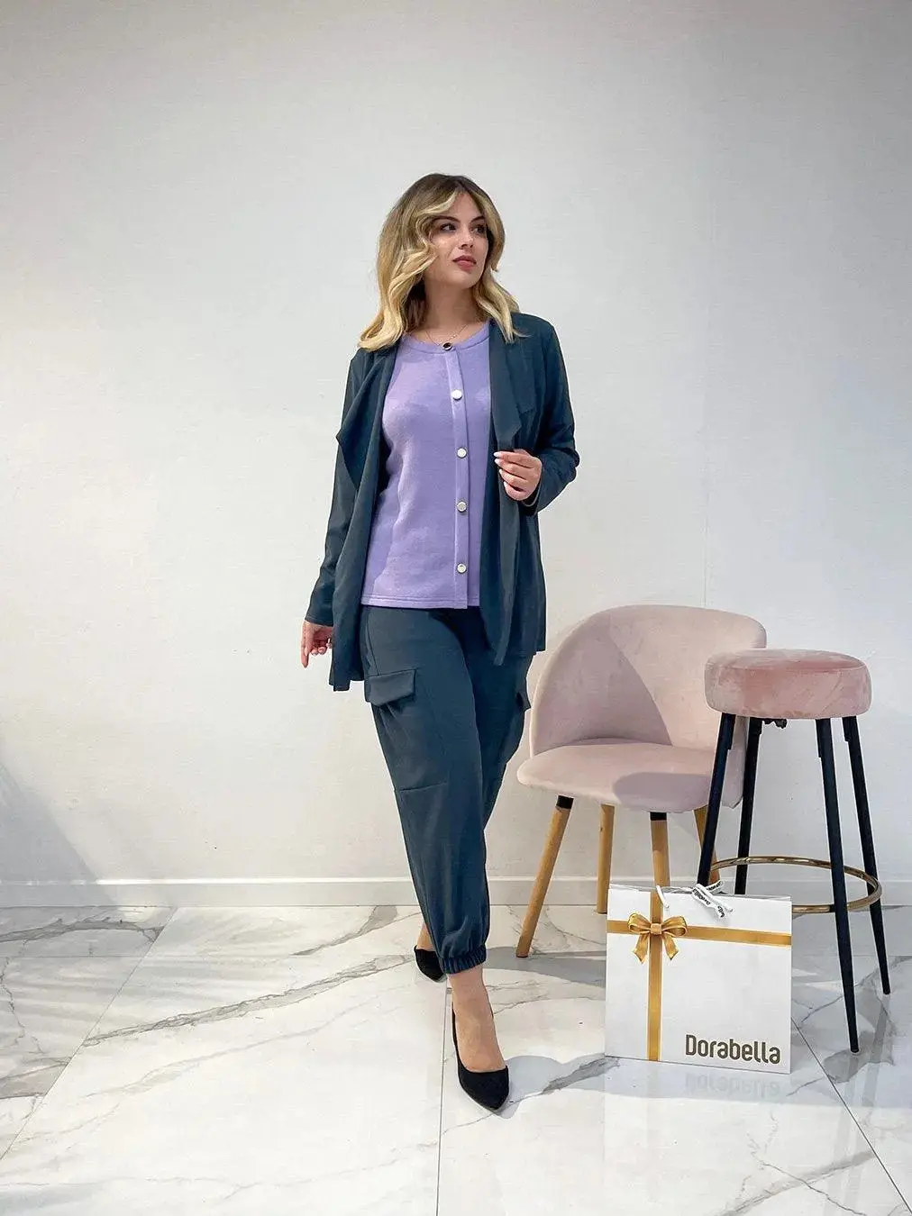 Spolverino sciallato GRIGIO - Image 2