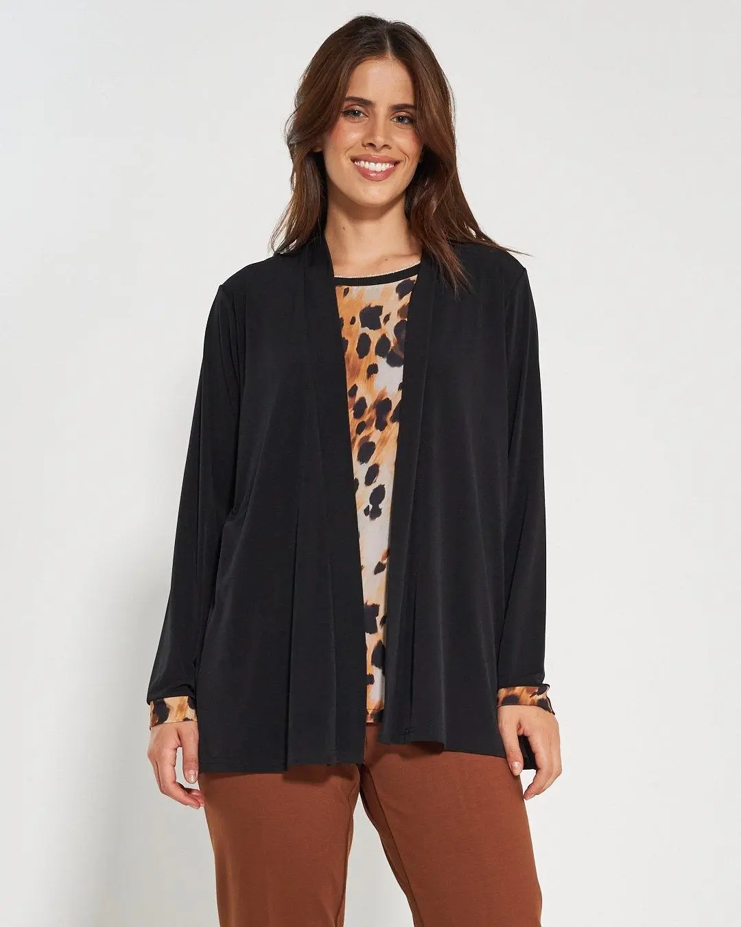 Finto twinset animalier TABACCO - Image 4