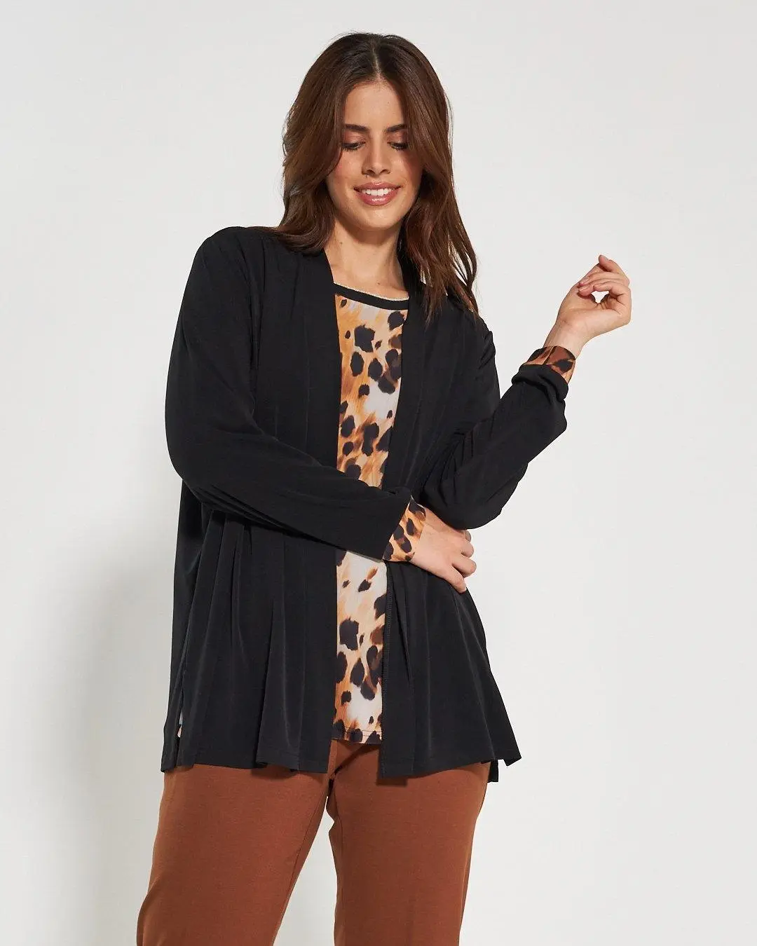 Finto twinset animalier TABACCO - Image 6