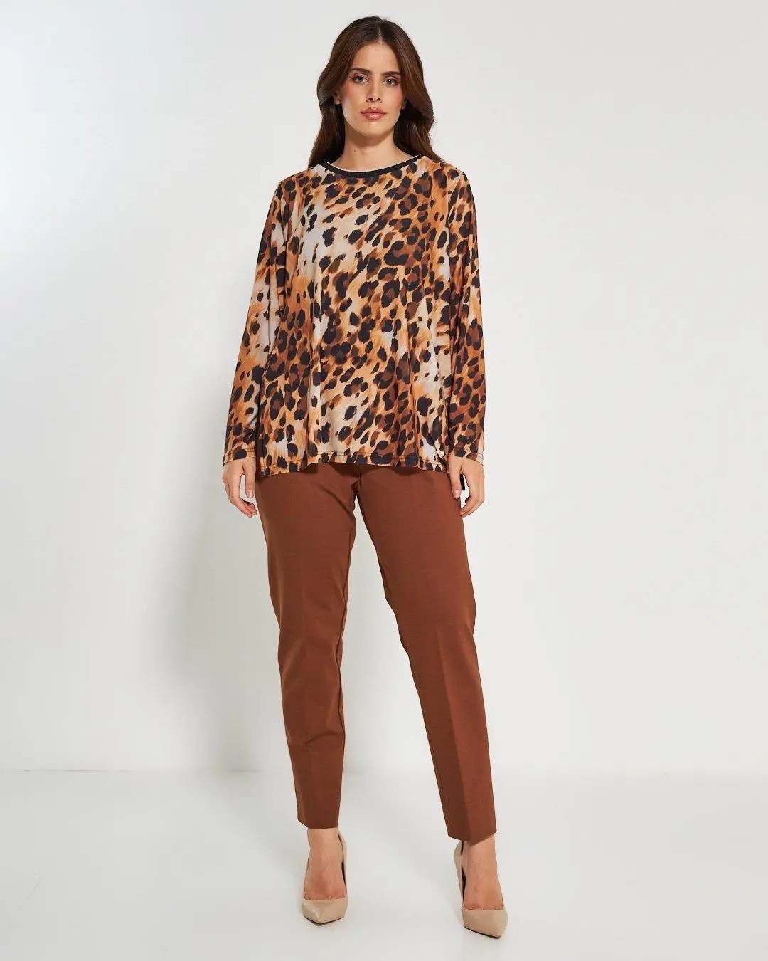 Blusa fantasia animalier TABACCO - Image 6