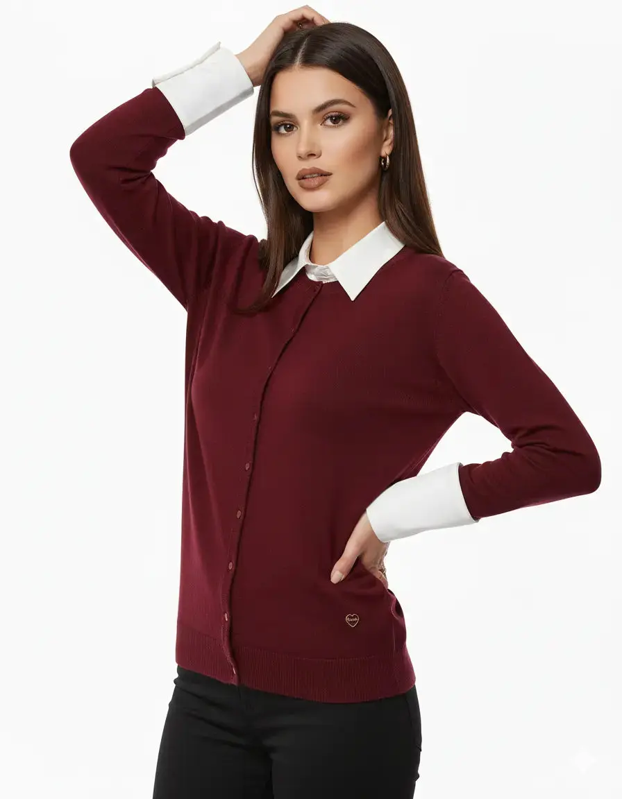 Cardigan girocollo premium - Image 9