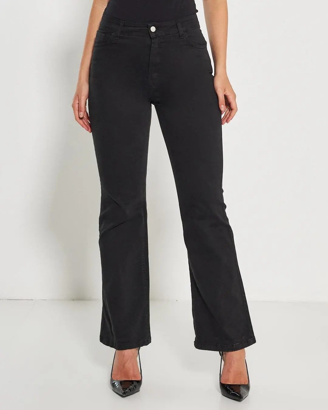 Jeans zampetta NERO