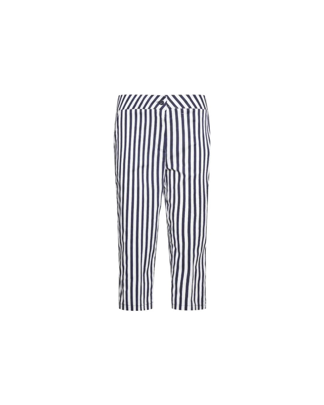 Pinocchietto righe in cotone BLU - Image 3