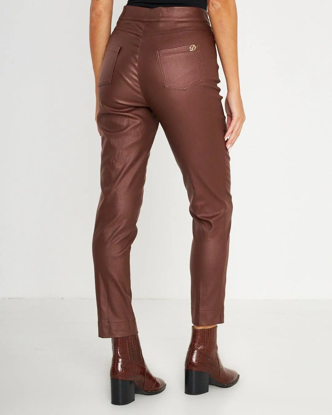 Pantalone in ecopelle MORO - Image 4