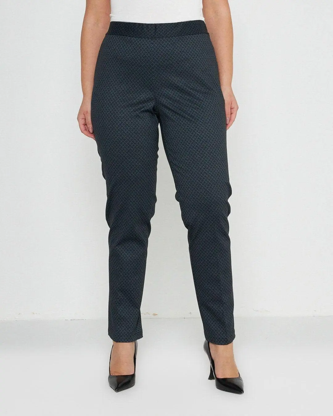 Pantalone microfantasia NERO