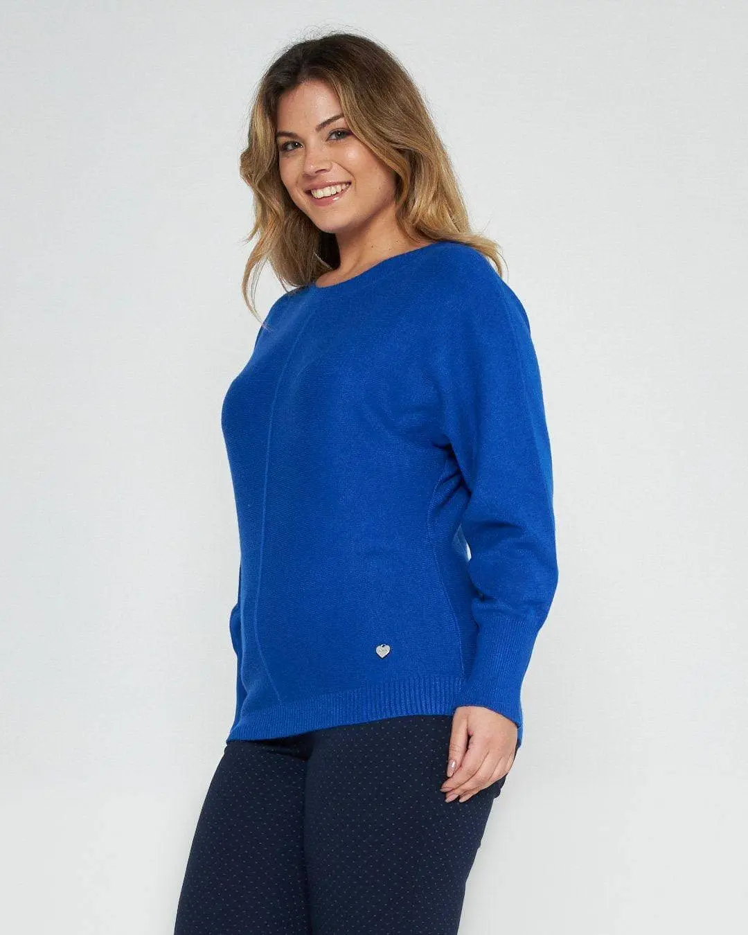 Maglia kimono con  gircollo costina TAMPONE - Image 3